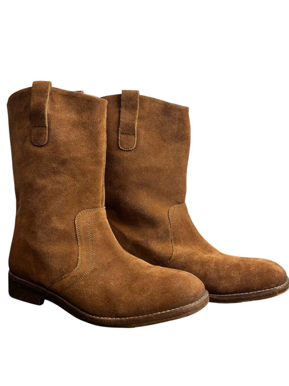 Free People Brown Suede Pull On Mid- Calf boots Women’s Size US 11 EU 42